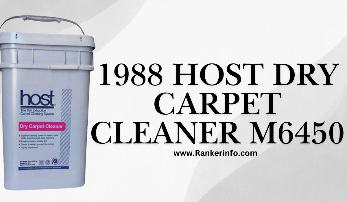 1988 host dry carpet cleaner m6450