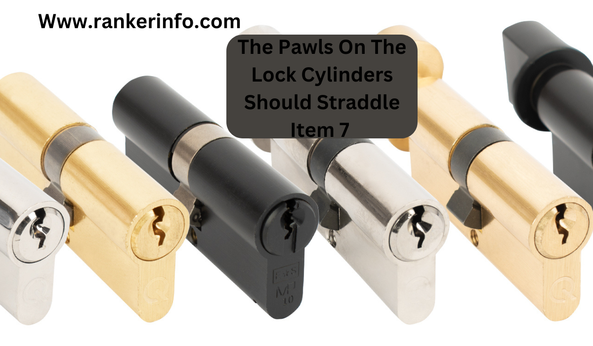 The Pawls On The Lock Cylinders Should Straddle Item 7 