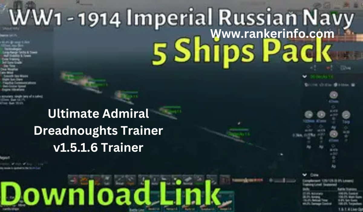 Ultimate Admiral Dreadnoughts Trainer v1.5.1.6 Trainer